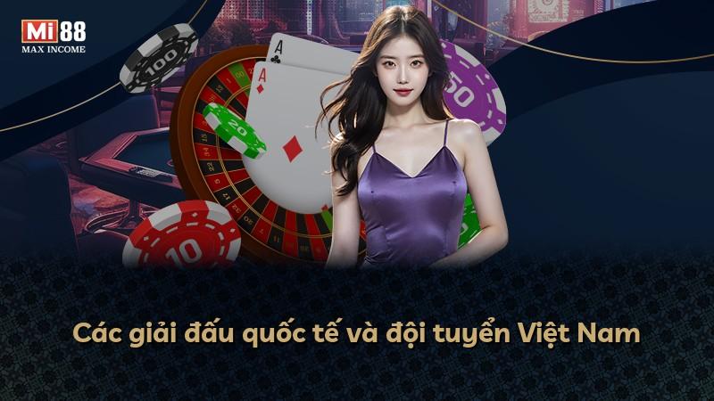 Các giải đấu quốc tế và đội tuyển Việt Nam